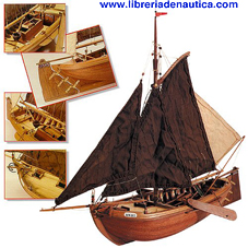 Zuiderzee Botter. Maqueta: Velero holandes