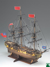 H.M.S. Greyhound. Maqueta: fragata inglesa H.M.S. Greyhound. Maqueta: fragata inglesa