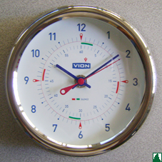 Reloj marino INOX 150 mm con zonas silencio Reloj marino INOX 150 mm con zonas silencio